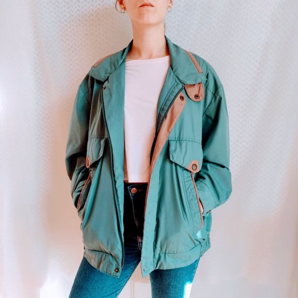 Vintage turquoise coat - Picture 1 of 16